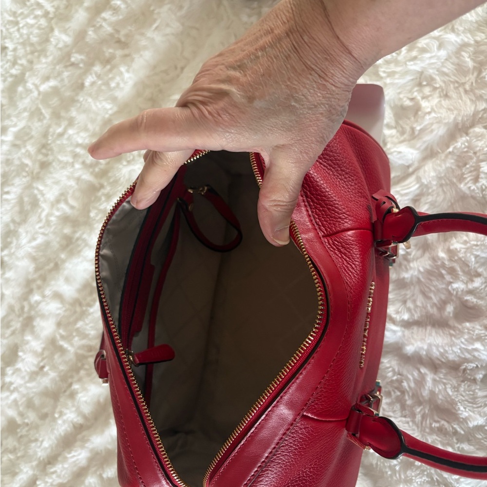 Michael Kors Cherry Red Satchel - Picture 5 of 5